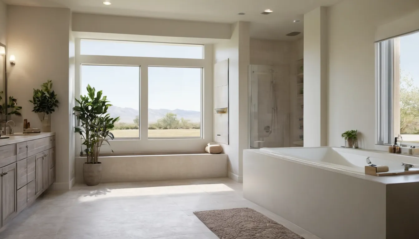A bright, accessible bathroom with a walk-in tub in a San Jacinto home